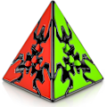Miniatyrbild 1 av 5: QY Toys 3x3 Pyraminx Gear Cube 3x3x3 Pyramid Speed ​​Magic 3D Tri