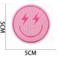 Miniatyrbillede 2 af 5: 20 stykker broderi patch pink, broderi klæbende patches sy-