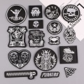 Miniatyrbillede 2 af 4: Broderi patch, (Skull/Punk) 16PCS Patch decal