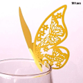 Miniatyrbillede 2 af 3: 100 stk. Laser Cut Butterfly Navnekort, Bordnummer til Bryllup