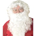Miniatyrbild 1 av 5: Vit jultomte hår peruker fader jul peruker och skägg set A