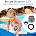 Miniatyrbillede 4 af 5: Poolslange Adapter 1 1/4 Tommer til 1 1/2 Tommer, Konvertering af Poolpumper,