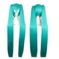 Miniatyrbillede 1 af 5: Vocaloid Miku Cosplay Paryk Kostume Japan Midi Kjole Begynder Futur