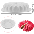 Miniatyrbillede 2 af 5: 3D silikone kageform til budding, isterninger, gelé, mousse og fondant