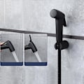 Miniatyrbillede 4 af 5: Sort håndholdt bidet sprøjtepistol Abs bruserhoved sprøjtesæt toilet
