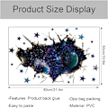 Pikkukuva 5 / 5: 3D Galaxy Blue Cosmic Milky Way -seinätarrat, simulaatiohalkeama H