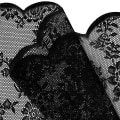 Miniatyrbillede 4 af 4: Sorte blondegardiner 2 stk. Sort 100 x 200 cm