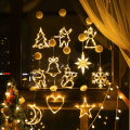 Miniatyrbilde 5 av 5: 4 stk. Lysende julevinduer LED sugekopp Christm