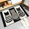 Miniatyrbild 1 av 5: Halkskyddande absorberande badrumsmatta mikrofiber badrumsduschmatta Machin