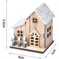 Miniatyrbilde 5 av 5: B hovedmodell Lystede juletrehus i tre