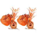 Miniatyrbillede 1 af 4: 2 stk. Blomster Servietringe, Servietholder til Middage