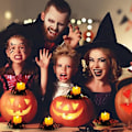 Miniatyrbillede 5 af 5: Halloween græskar varmt hvidt flimrende telys 12 stk. Flamele