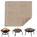 30×30cm Brandhæmmende grillmåtte til gasgrill, brandsikker måtte til bålplads