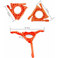 Miniatyrbilde 2 av 5: Oransje ABS gassbeholderholder sklisikker gasskomfyr stativ sammenleggbar Cani
