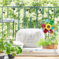 Miniatyrbillede 4 af 5: Blomstermølle, Vindspil Børns Legetøj Have Balkon Fugleskræmsel H