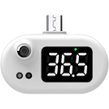 Miniatyrbillede 1 af 5: Berøringsfri mobiltelefontermometer, mini infrarød termometer w