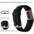 Miniatyrbillede 5 af 5: 2 stk. udskiftningsremme kompatibel med Fitbit Charge 3/Fitbit C