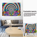 Pikkukuva 3 / 5: Mandala seinävaate, psykedeelinen hippien seinävaate