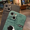 Pikkukuva 5 / 5: Yhteensopiva söpön kotelon kanssa iPhone 14:lle, sarjakuva-astronauttiavaruus
