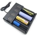 4-fack Smart 18650 Laddare Litiumbatteri Laddare Universal USB