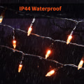 Pikkukuva 4 / 5: Oranssit ulkovalot, 33 jalkaa 100 LED-jouluvaloa 8 Li