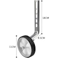 Miniatyrbillede 2 af 5: Stabilisatorer Små Hjul Til Børnecykel 12-20\", Hvid