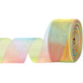 Pikkukuva 1 / 5: Läpinäkyvä organza-nauha 38mm x 45m, ensiluokkainen glitternauha, sifonki