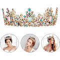 Miniatyrbillede 2 af 5: Krone, Prinsessekrone, Bryllupskrone, Barok Tiara Rhinestone Ti