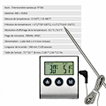 Miniatyrbilde 4 av 5: Matlagingstermometer 0250°C med alarmtimer - Temperaturmåler