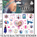 Pikkukuva 5 / 5: Frozen-tatuoinnit - 4 kuvaa - Moniväriset lasten tatuoinnit