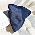 Miniatyrbillede 5 af 5: （navy）Dame Strandhat Foldbar Sommerhat Bredskygget Capeline Be