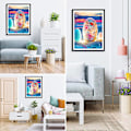 Pikkukuva 2 / 5: (40) 4 kappaletta DIY Diamond Painting  Joulusetti, 5D Joulu Kirjonta