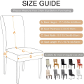 Miniatyrbilde 3 av 5: Spisestuestoltrekk Stretch 4 stykker Universal Stolovertrekk Pri