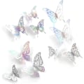 Miniatyrbillede 1 af 5: 72 stk. Papir Sommerfugl Dekorative Sommerfugle Magiske 3D Sommerfugl R