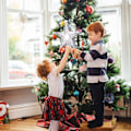 Miniatyrbillede 5 af 5: Juletræstjerne, 2,4 m Plug-in-model med LED-snefnuglys