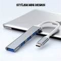 Pikkukuva 4 / 5: 4-porttinen USB 3.0 -keskitin 5 Gbps:n huippunopeudella, Type-C-jakaja USB-keskitin