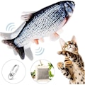 Miniatyrbild 3 av 5: Floppy fisk katt leksak - Katt leksaker för inomhuskatter, 11\" Interaktiv C