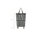Miniatyrbillede 3 af 5: Monogrammeret Genanvendelig Foldbar Indkøbspose 2 i 1 Hjem Supermarked Stor Ca