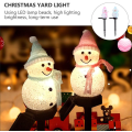 Pikkukuva 4 / 5: 2 LED-aurinkokäyttöistä lumiukkovaloa puutarhan koristeluun jouluvalaistus G
