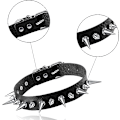Miniatyrbilde 4 av 5: Kule Punk Choker Hjerteform Biker Lær Studded Chok for Kvinner og Menn