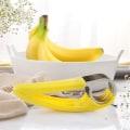 Miniatyrbillede 2 af 5: Bananslicer, rustfrit stål frugt- og grøntsagssalat skræller