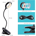 Miniatyrbillede 5 af 5: 3W Genopladelig Trådløs LED-Skrivebordslampe, 28 LED'er, Touch-Sengelampe w