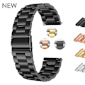Miniatyrbillede 4 af 4: Stålarmbånd til Huawei Watch GT2 Pro & Amazfit GTR 2 - Sort B
