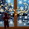 Miniatyrbild 3 av 5: 4 st julgransljus LED sugkoppsljus jul
