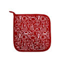 Pikkukuva 3 / 3: Peruskeittiön puuvillainen sienipotholder, lämmönkestävä