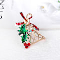 Miniatyrbild 5 av 5: Julgransprydnader, diamanttecknad personlighet legering brosch, oi