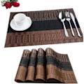 Miniatyrbillede 1 af 5: 5 stk. skridsikre PVC-pladeunderlag Vaskbare pladeunderlag (45x30cm)