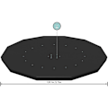 Miniatyrbillede 2 af 5: 4-sæsoners poolcover til overjordisk rund pool, diameter 366 cm