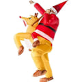 Miniatyrbillede 2 af 5: Oppustelig julemandskostume, sjovt oppusteligt julemandskostume