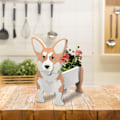 Miniatyrbillede 2 af 4: 1 stk. Havekunst Håndværk Hund Blomsterpotte Opbevaring Have Dekoration Ar